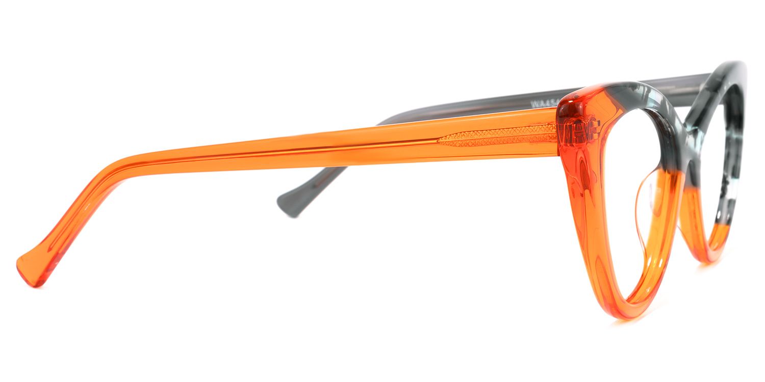 Maxine Cateye Orange Eyeglasses and Glasses Frames3