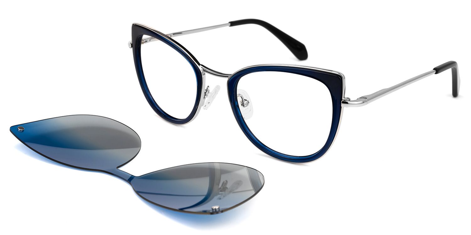 Paulette Clip-on Blue Glasses | ZEELOOL Canada2