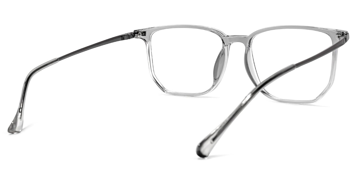Fezell Square Gray Glasses | ZEELOOL Canada3