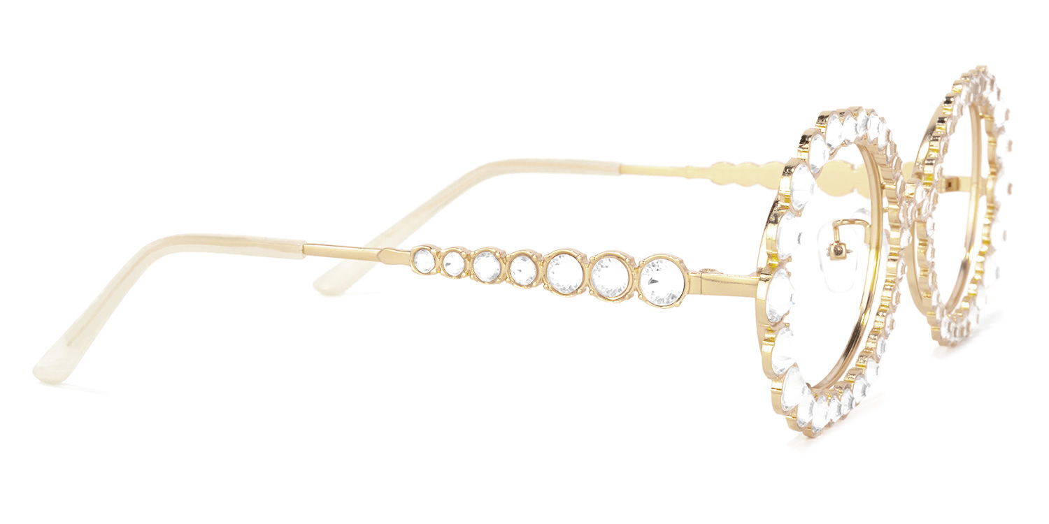 Luheiden Oval Gold Glasses | ZEELOOL Canada3