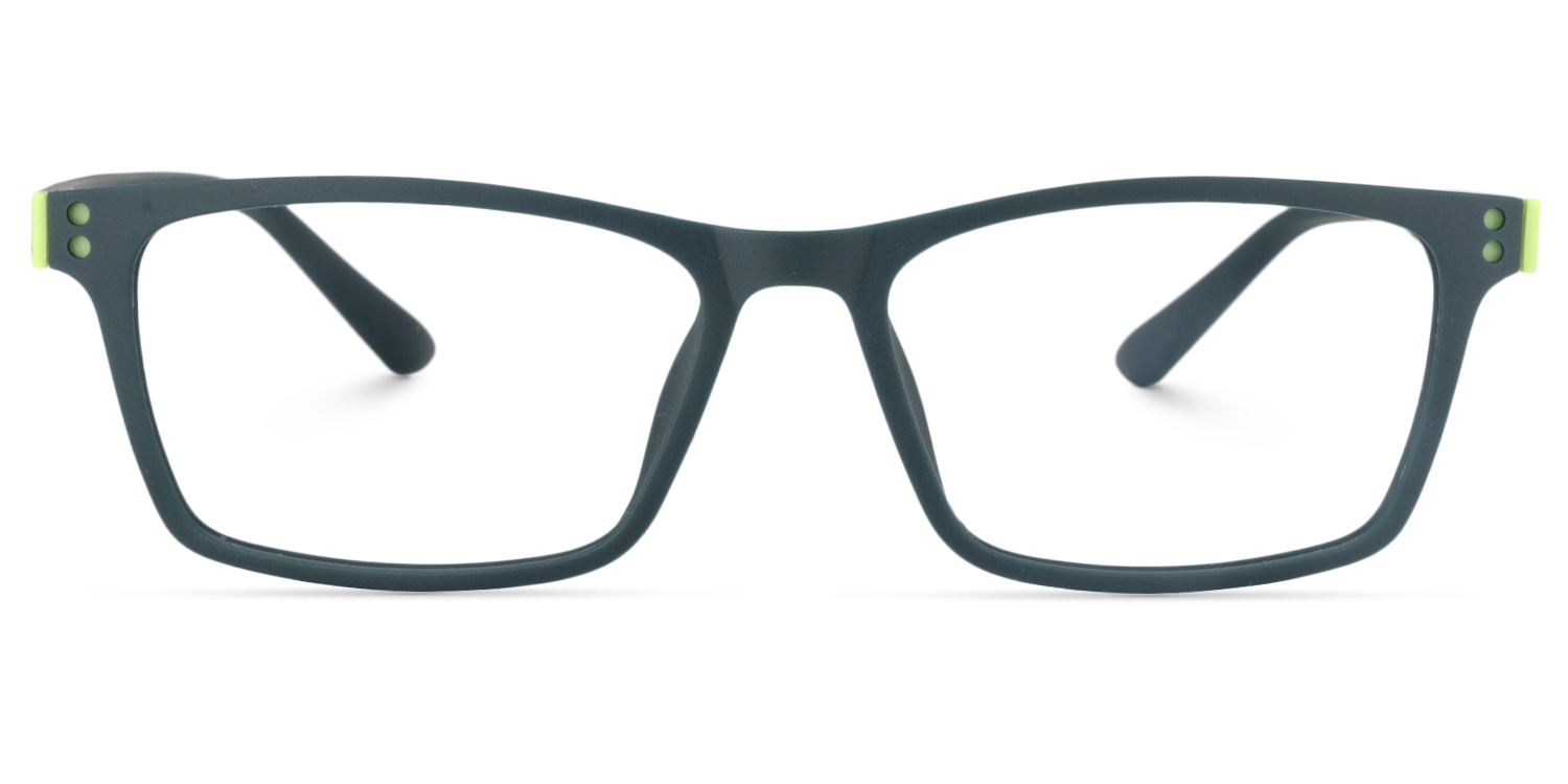 Cheche Rectangle Dark Green Glasses