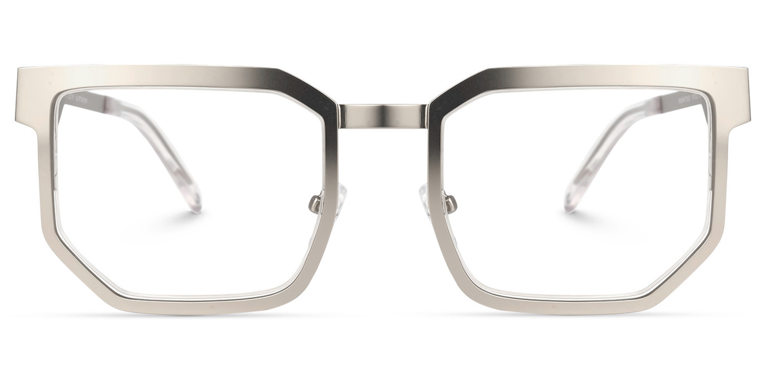 Barber Geometric Silver Glasses1