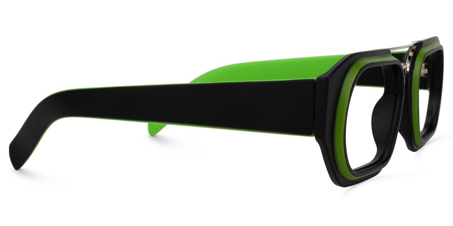 Ineabell Geometric Green Glasses | ZEELOOL Canada2