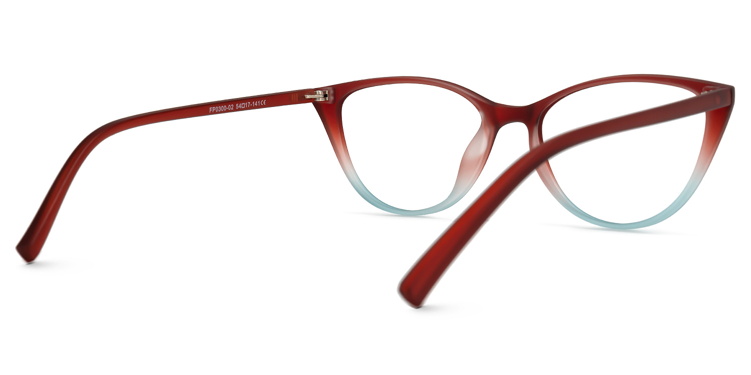 Lucy Cateye Red Glasses3