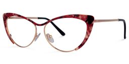 Ellen Cateye Red-Tortoise Glasses1