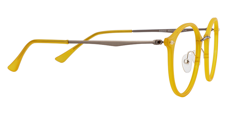 Ivy Round Yellow Glasses | ZEELOOL Canada6