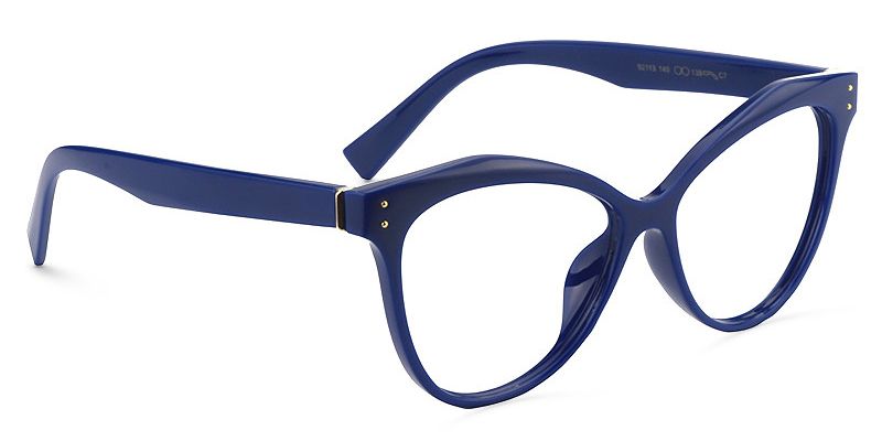 Saul Cat Eye Dark Blue Glasses  | ZEELOOL Canada3