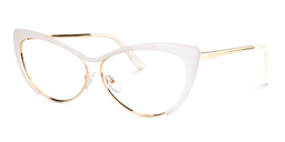 Ellen Cateye White Glasses2