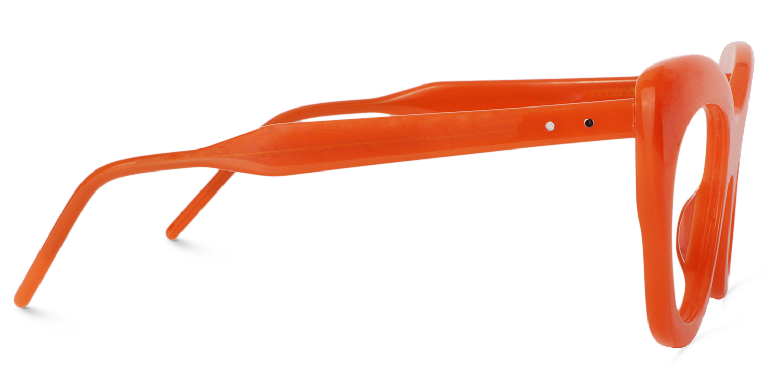 Maria Cat-eye Orange Glasses5