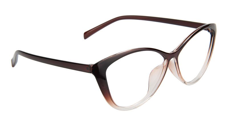 Iris Cat Eye Brown Glasses | ZEELOOL Canada5