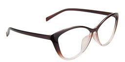 Iris Cat Eye Brown Glasses5