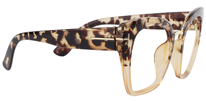 Square Light Tortoise Glasses | ZEELOOL Canada5