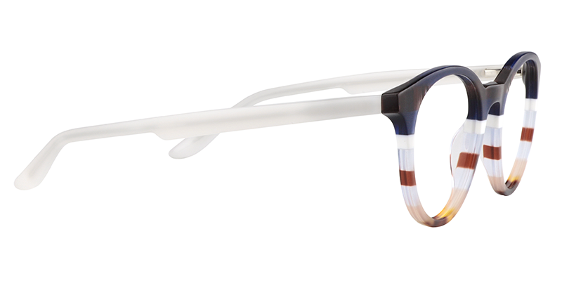 Round Dark Blue Glasses | ZEELOOL Canada4