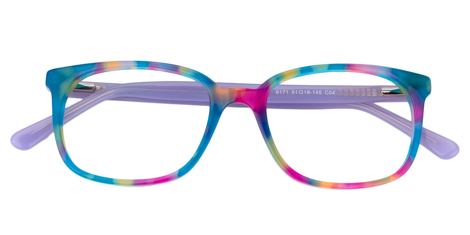 Rectangle Blue Glasses | ZEELOOL Canada1