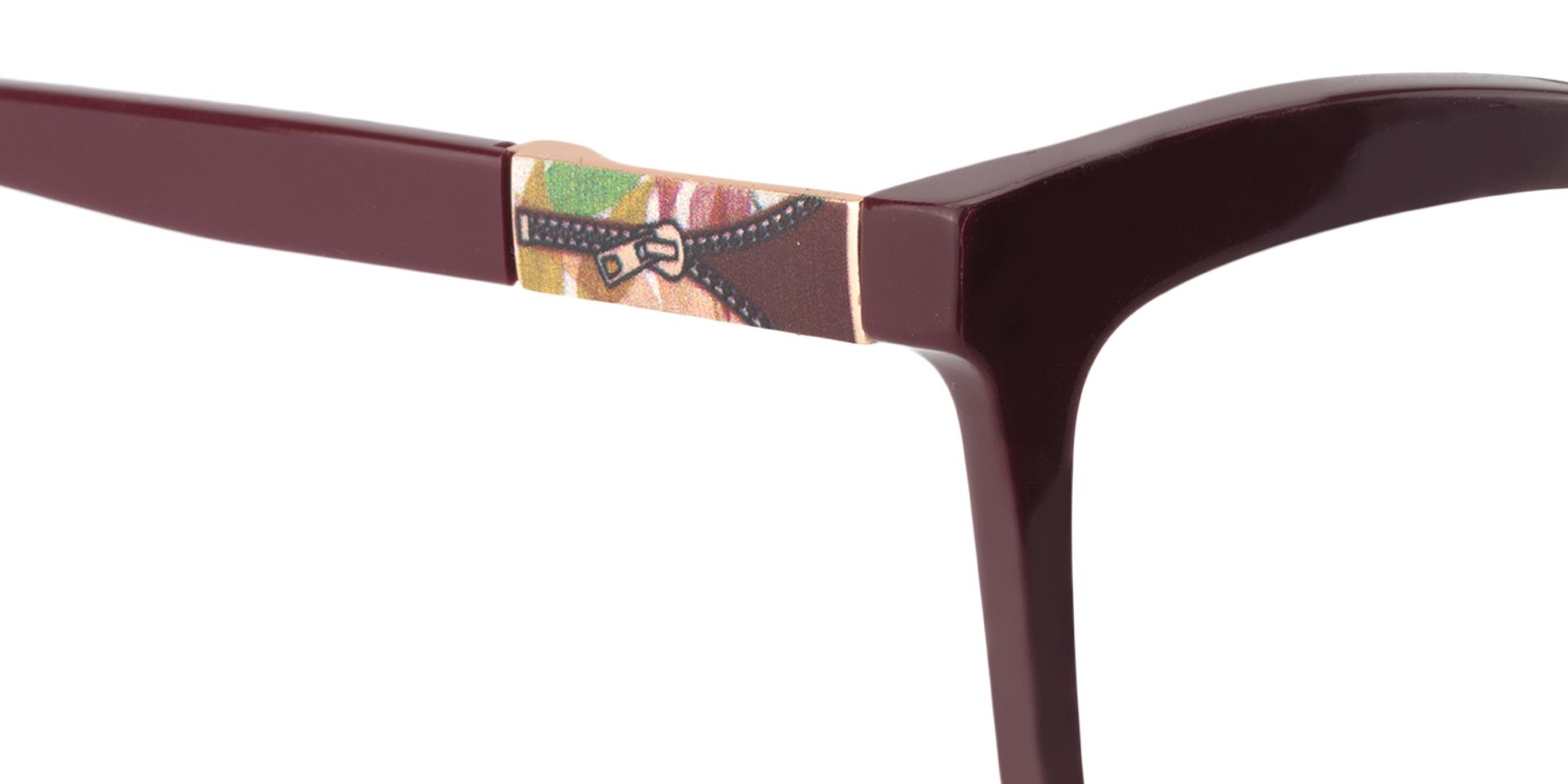Butterfly Dark Red Glasses | ZEELOOL Canada4