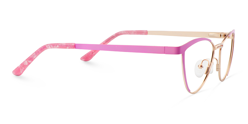 Sydney Cat Eye Pink Glasses | ZEELOOL Canada5