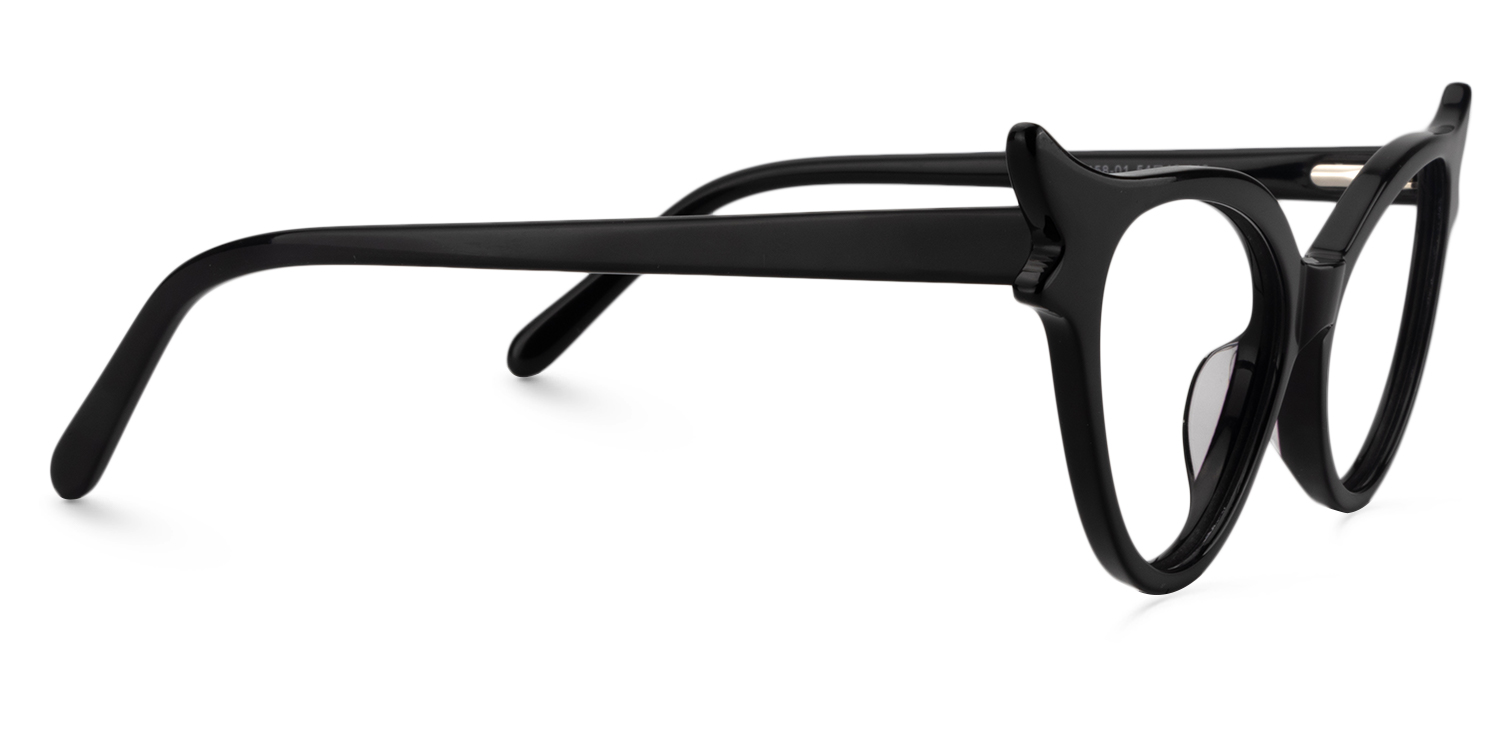 Judy Cat Eye Black Glasses | ZEELOOL Canada4