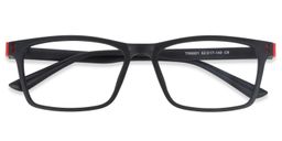 Cheche Rectangle Black Glasses1