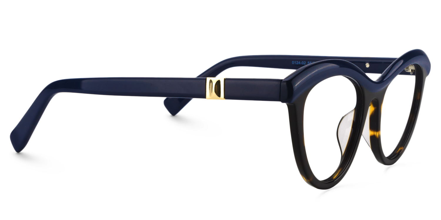 Cat Eye Blue Glasses | ZEELOOL Canada4