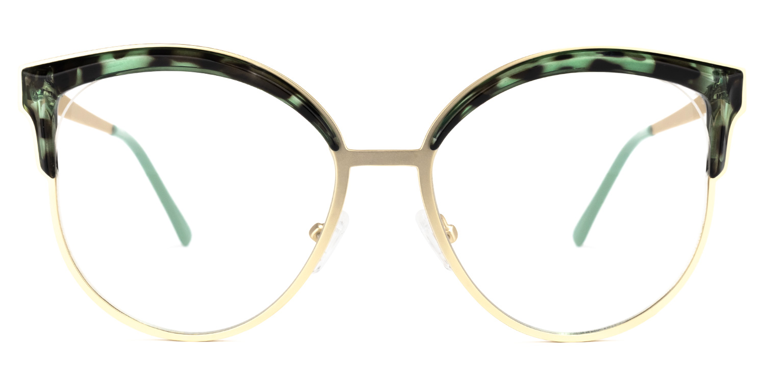 Laureano Browline Green-Tortoise Glasses | ZEELOOL Canada0