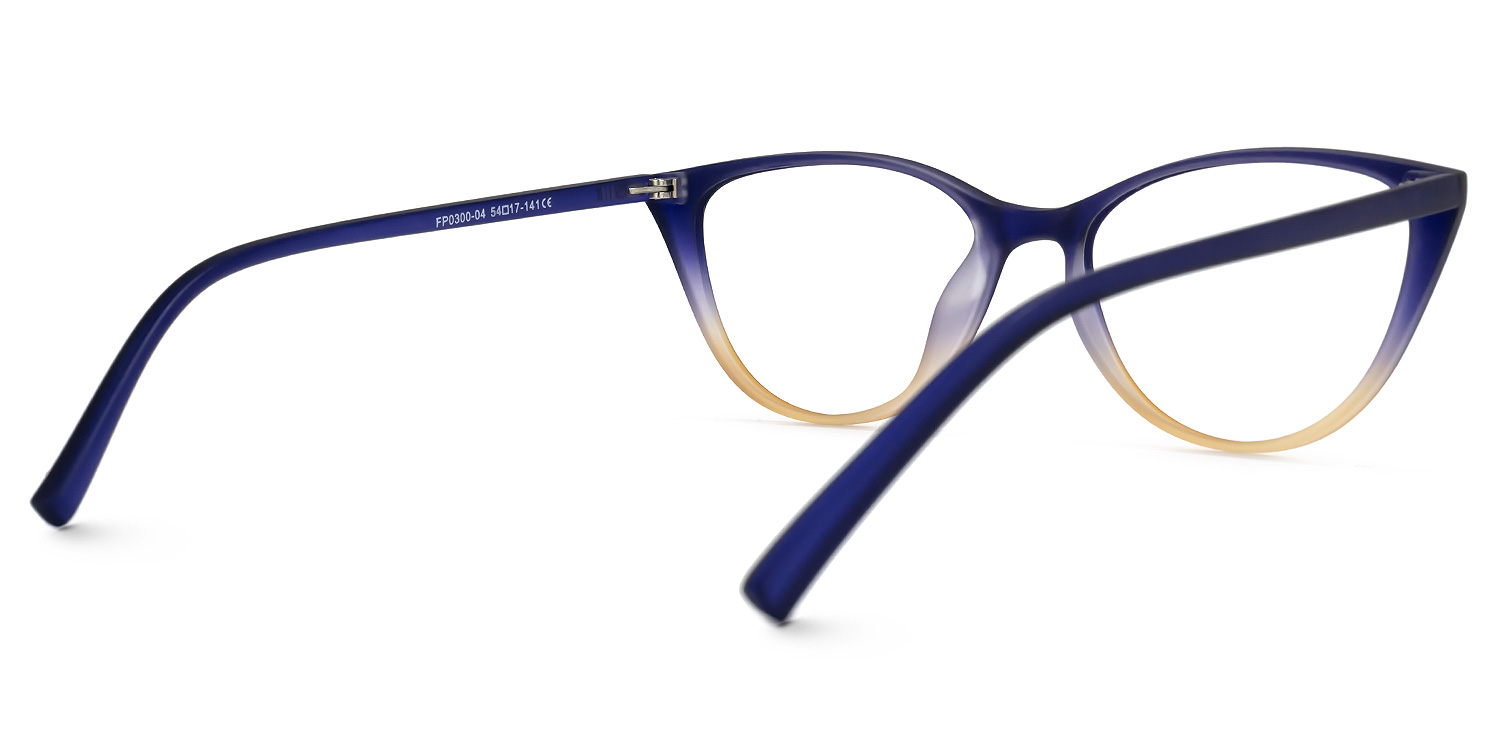 Lucy Cateye Blue Glasses 3