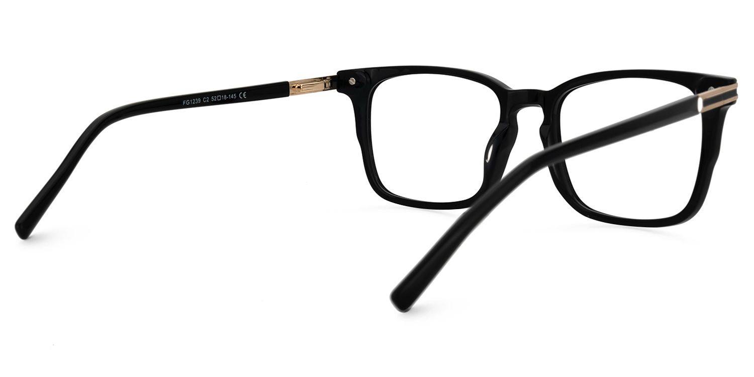 Kornelia Square Black Glasses | ZEELOOL Canada3