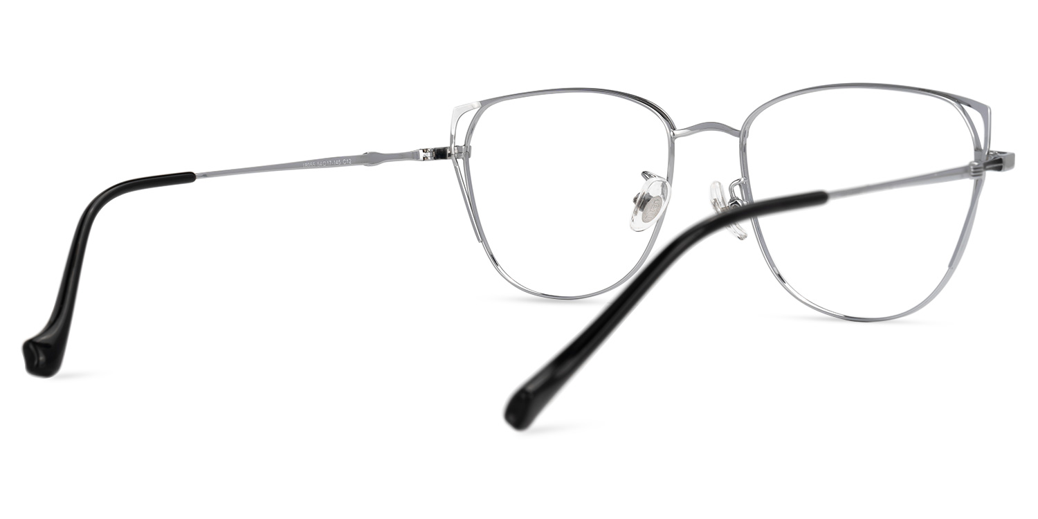 Unica Cateye Black-Silver Glasses | ZEELOOL Canada3