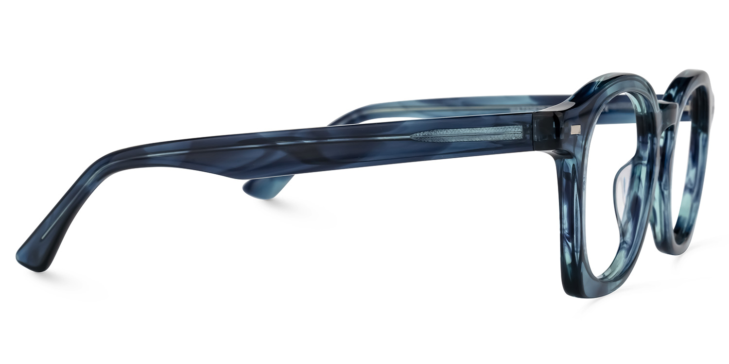 Natilus Round Blue Glasses | ZEELOOL Canada2