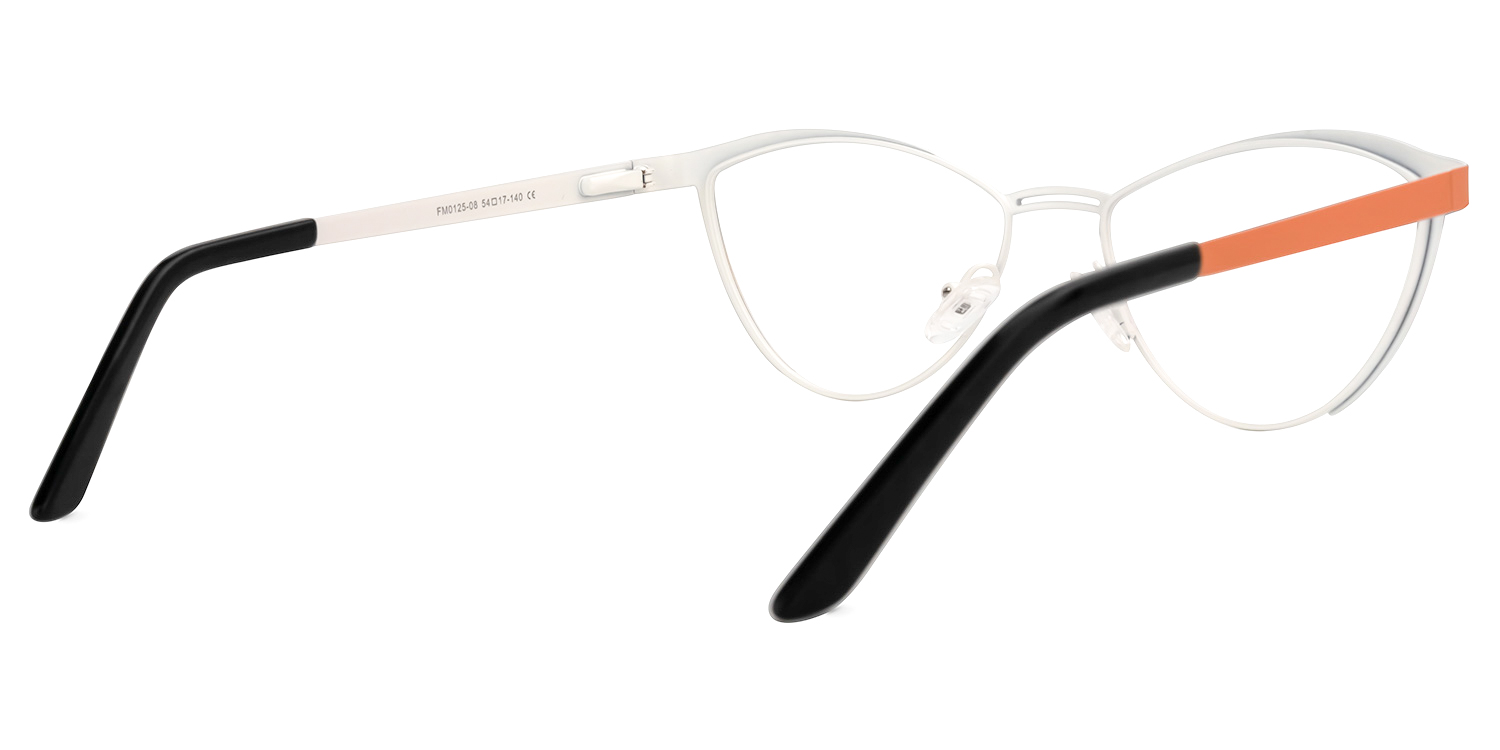 Sydney Cat Eye Orange Glasses | ZEELOOL Canada3