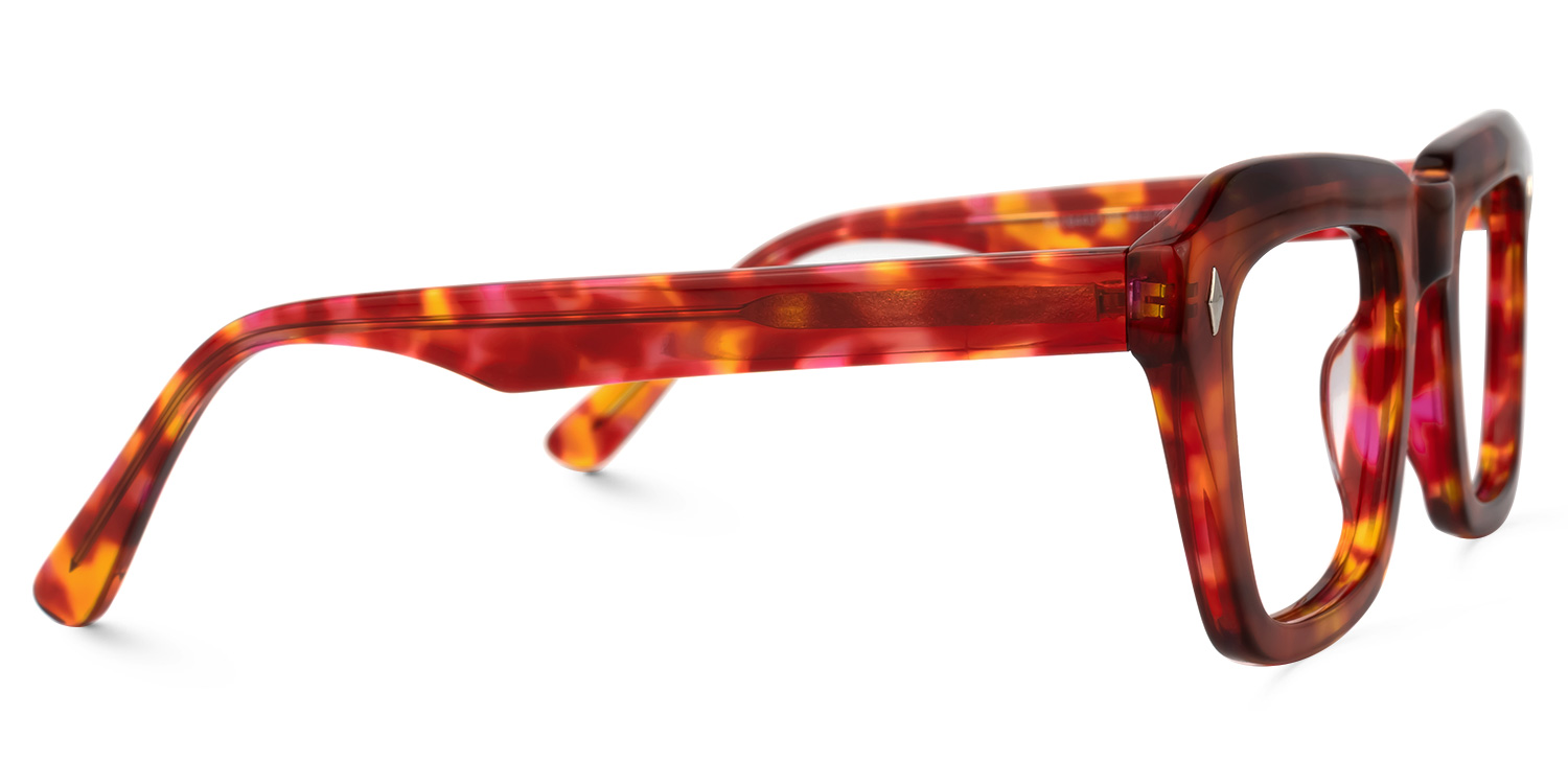 Aquino Square Red-Tortoise Glasses | ZEELOOL Canada2
