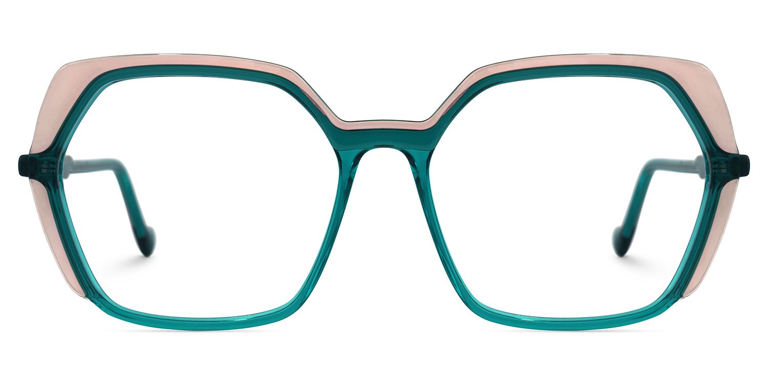 Chaniera Geometric Green Glasses | ZEELOOL Canada0