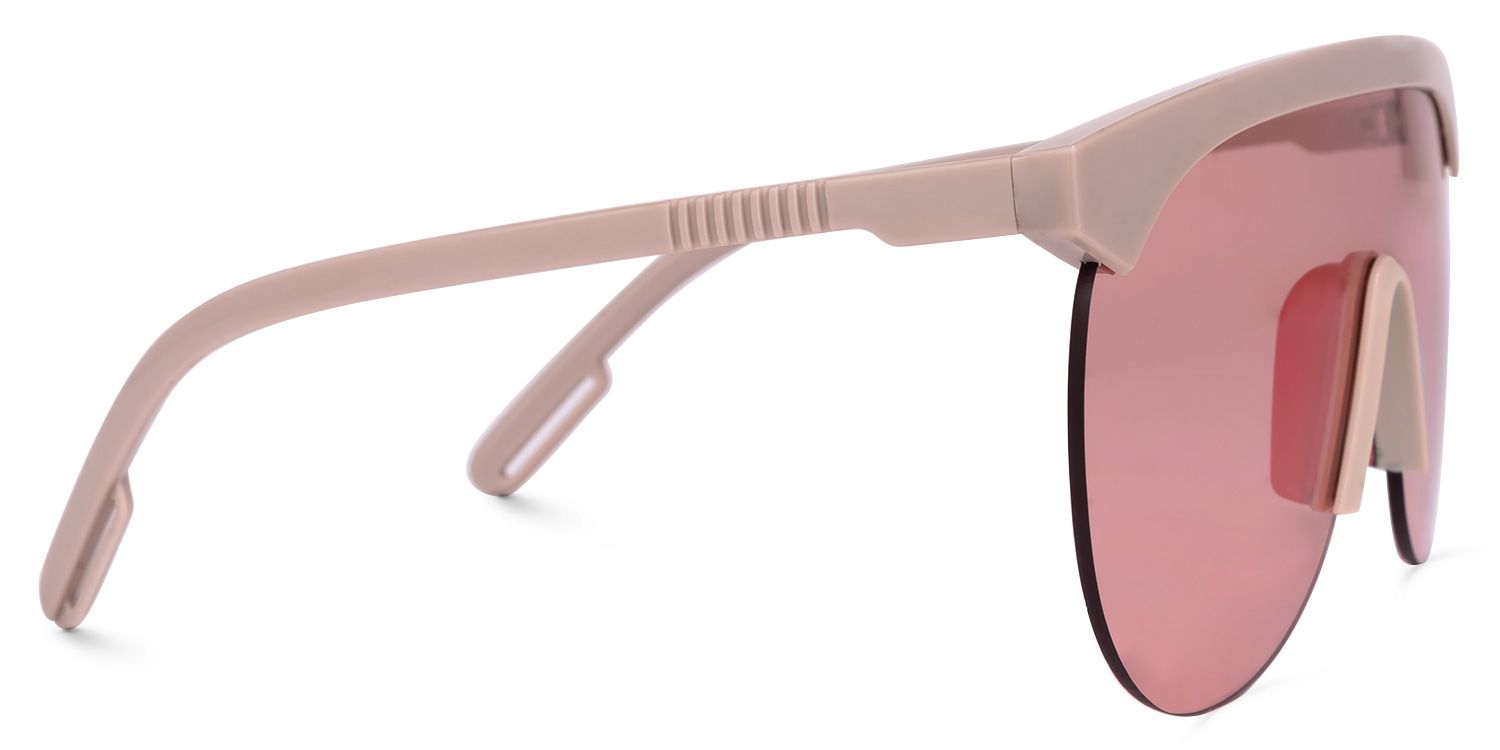 Olguimar Geometric Pink Sunglasses | ZEELOOL Canada2