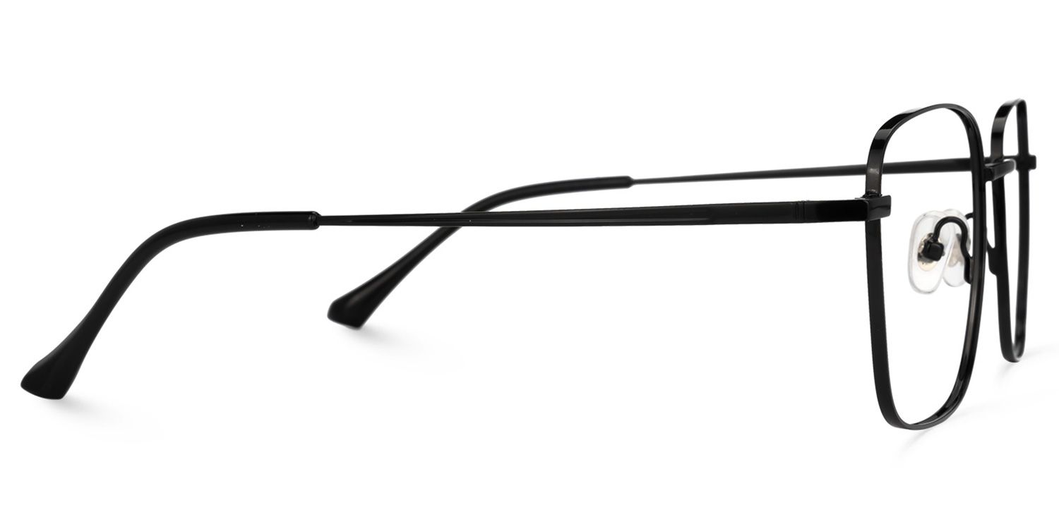 Earlene Square Black Glasses | ZEELOOL Canada2