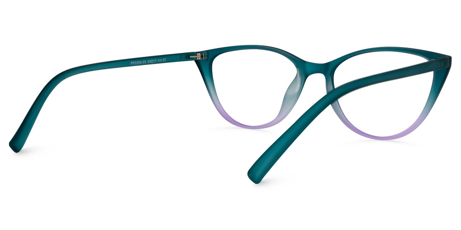 Lucy Cateye Green Glasses  | ZEELOOL Canada3