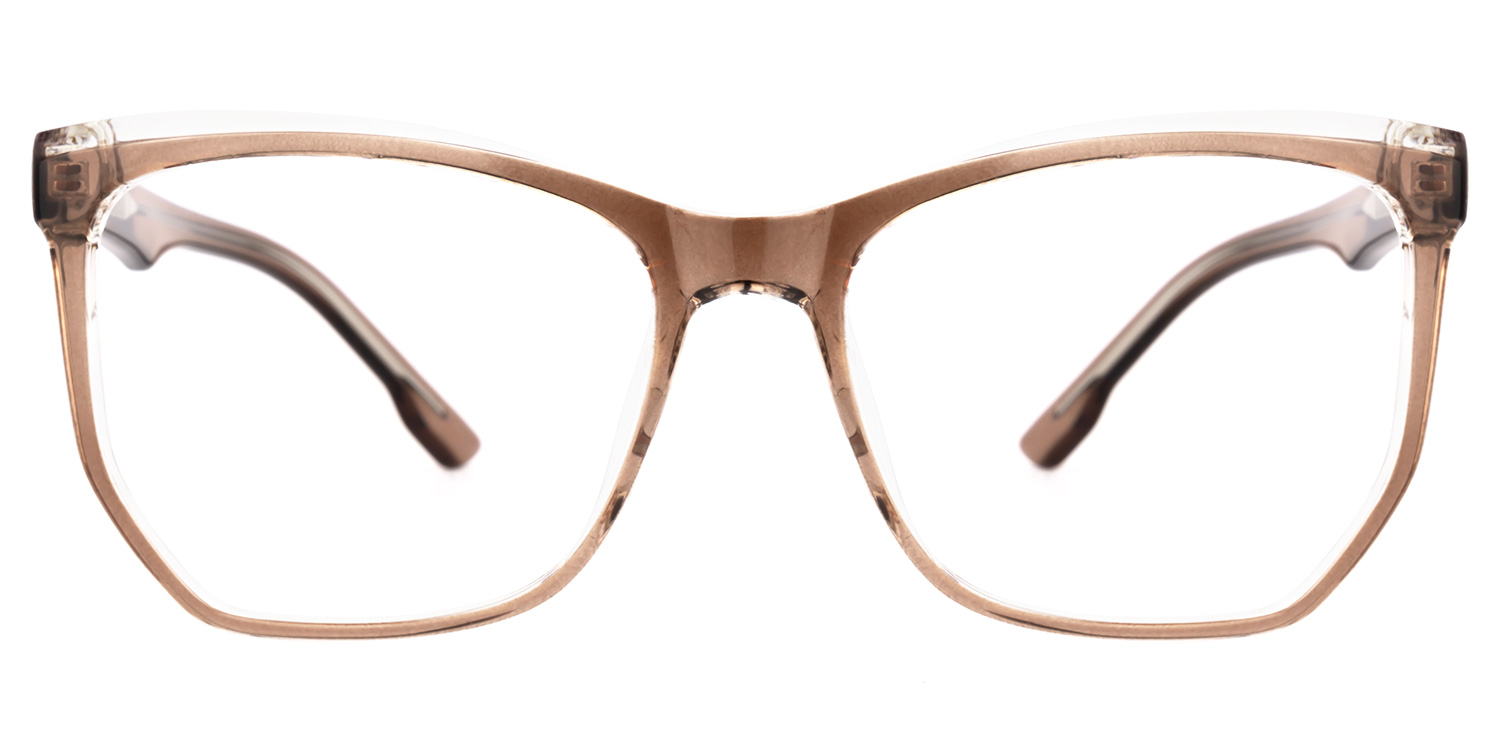 Libby Geometric Brown Glasses