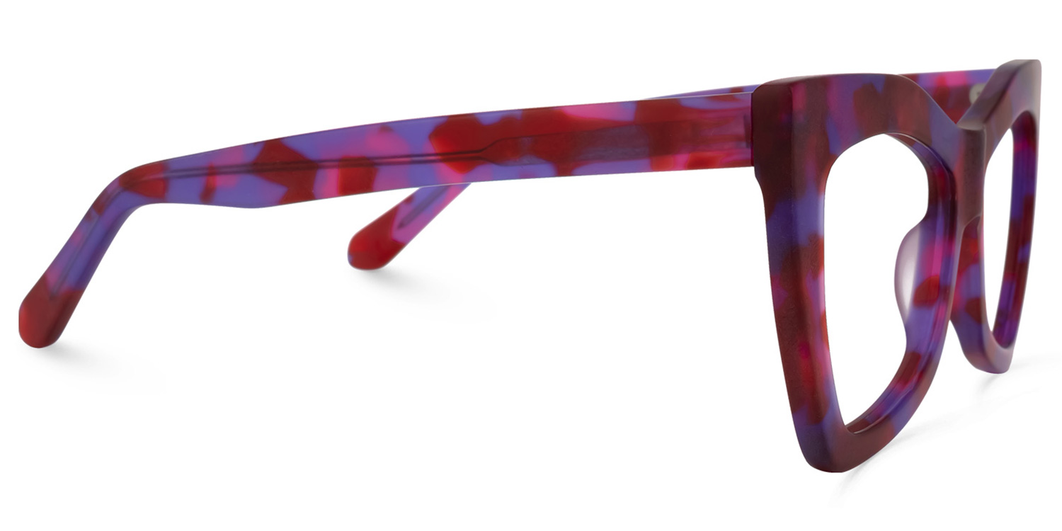 Bernita Geometric Red-Purple Glasses2