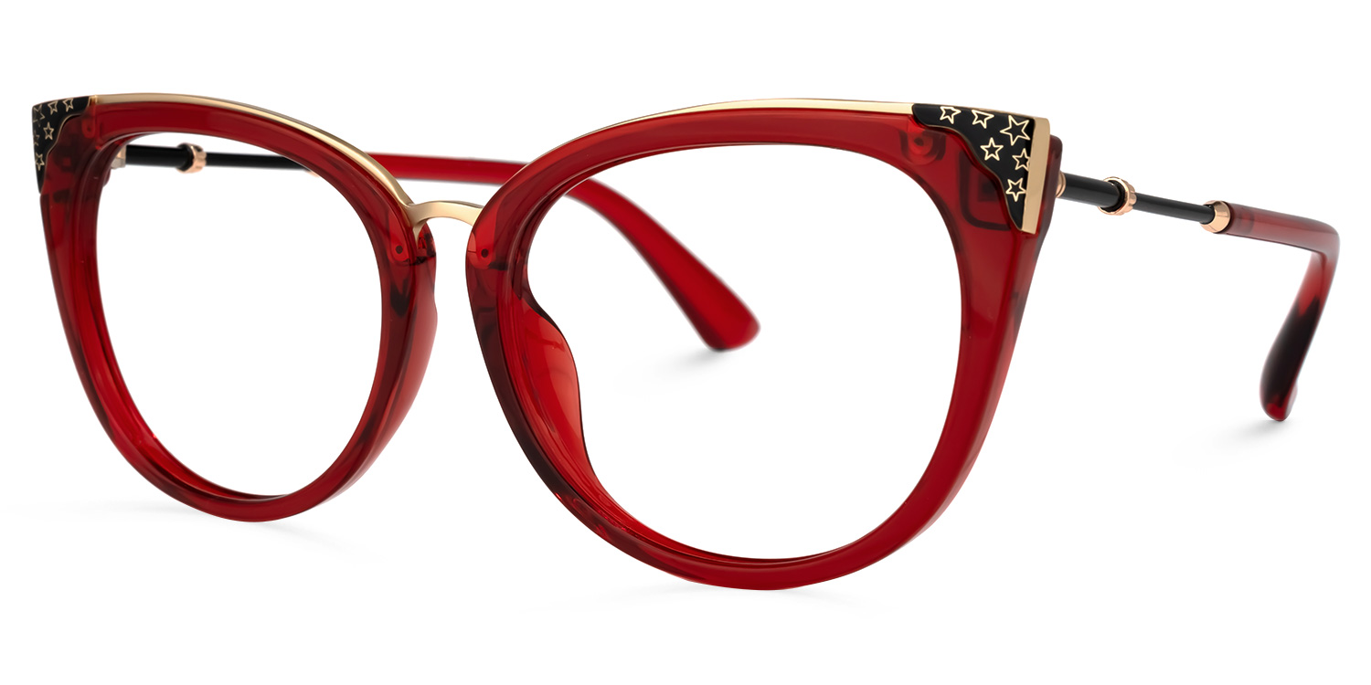 Dalton Cateye Red Glasses1