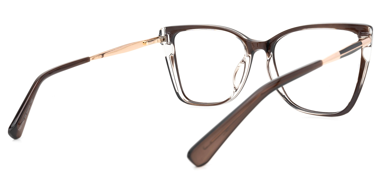 Shinault Cateye Brown Glasses | ZEELOOL Canada3