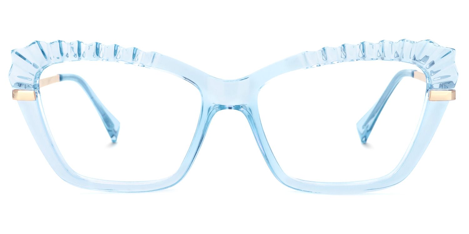 Sophie Cateye Light-Blue Glasses | ZEELOOL Canada0