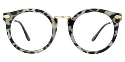 Quentina Round Gray Glasses0