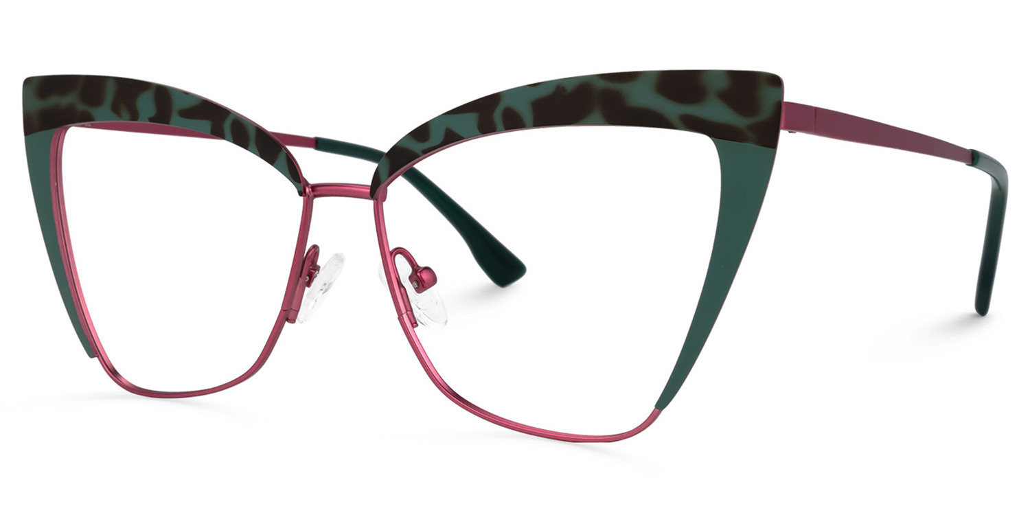 Luperon Cateye Dark-Green Glasses1