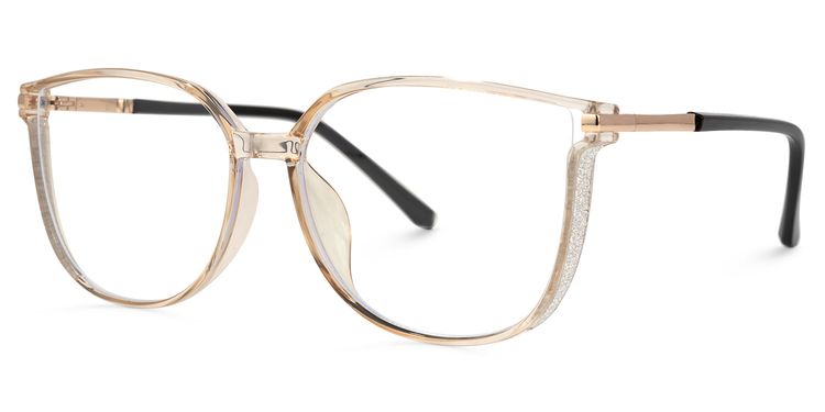 Annalisa Square Beige Glasses