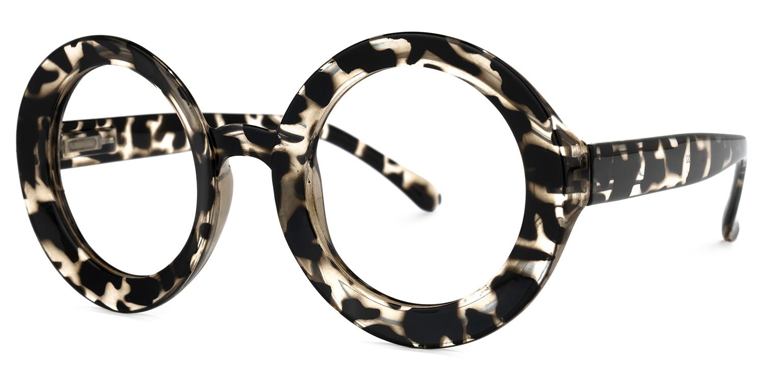Franca Round Dark-Tortoise Glasses | ZEELOOL Canada1