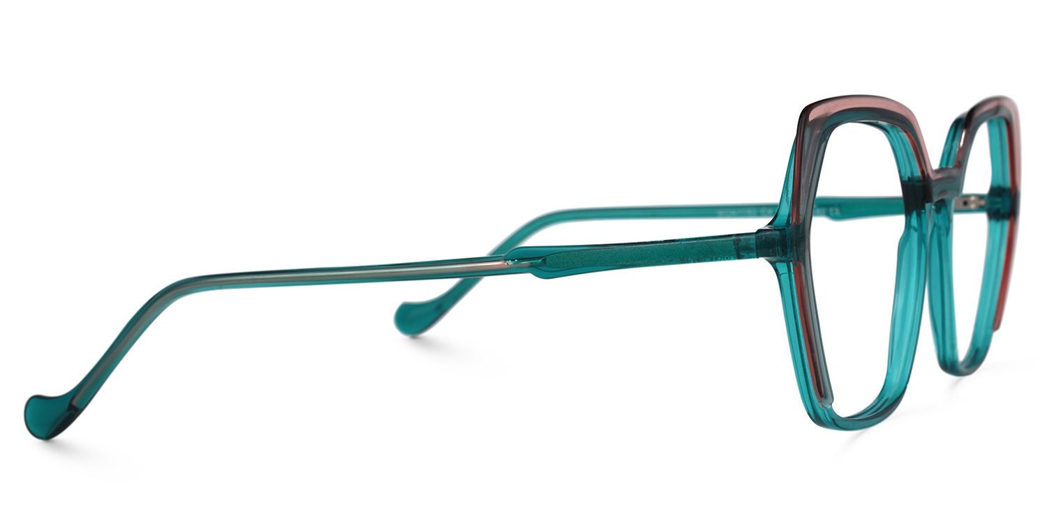Chaniera Geometric Green Glasses | ZEELOOL Canada2