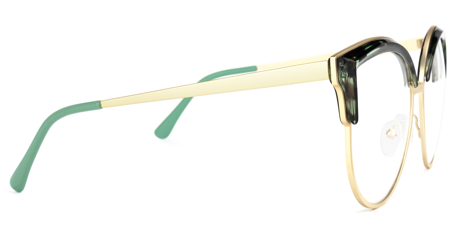 Laureano Browline Green-Tortoise Glasses | ZEELOOL Canada2