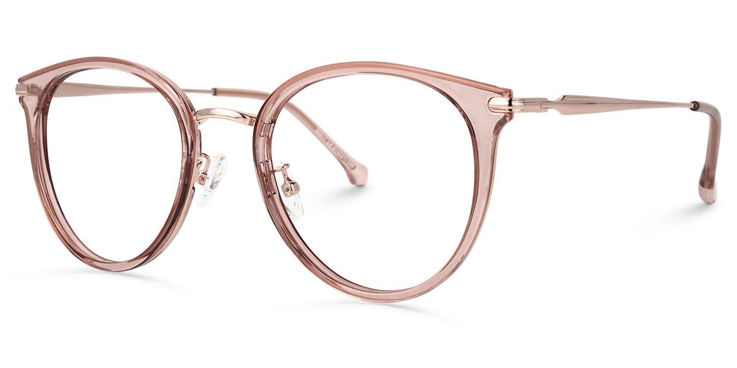 Yahaira Round Pink Glasses | ZEELOOL Canada1