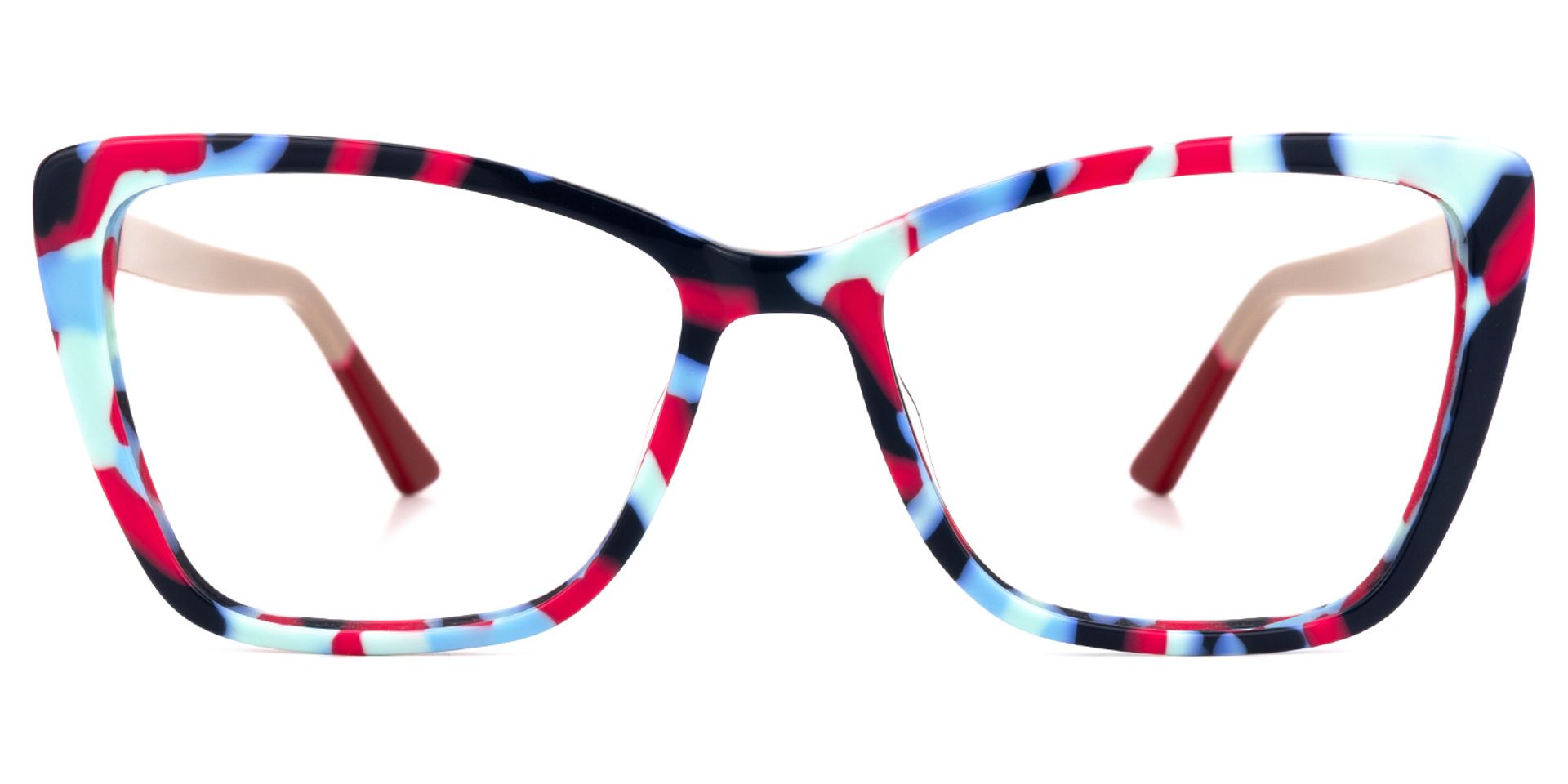 Fountain Cateye Black-Red Glasses | ZEELOOL Canada0