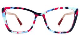 Fountain Cateye Black-Red Glasses0