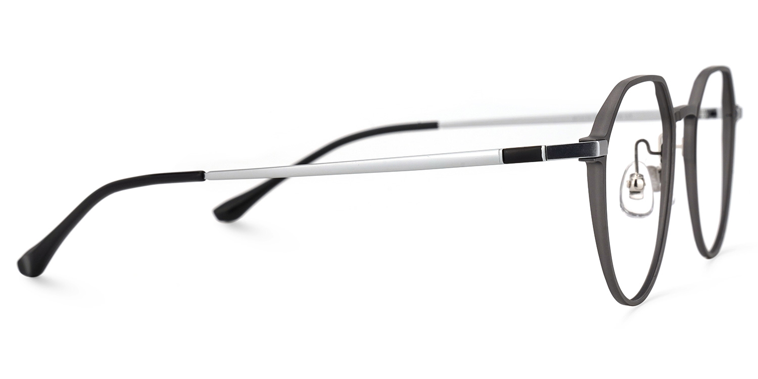Boles Geometric Light-Grey Glasses | ZEELOOL Canada2