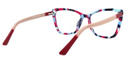 Fountain Cateye Black-Red Glasses3